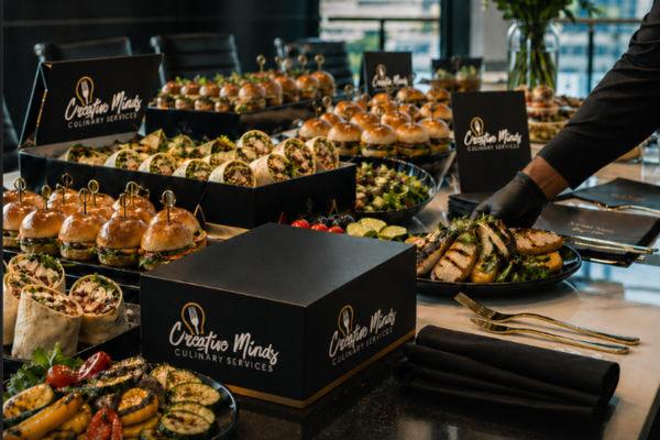 Creative Minds Corporate Catering spread